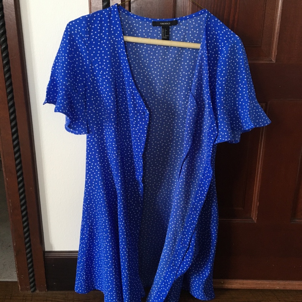Royal Blue F21 Mini Dress - Picture 3 of 9